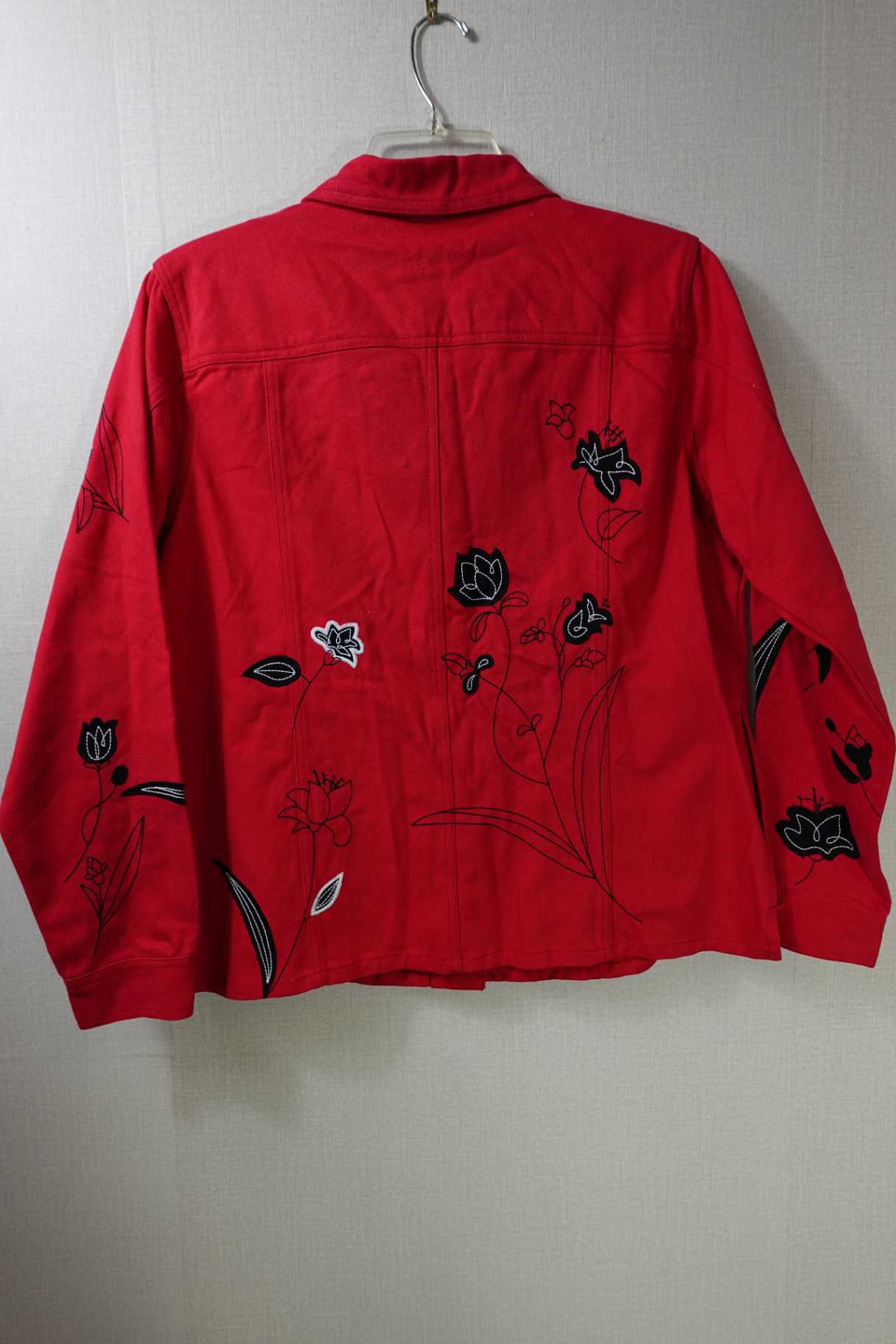 The Quacker Factory, New Vintage Denim Jacket, L, Cotton
