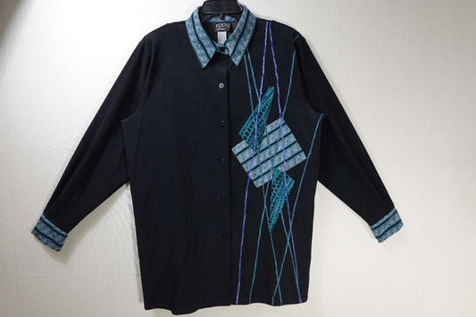 KOOS of course!, New Vintage Long Sleeve Top, L, Polyester, spandex