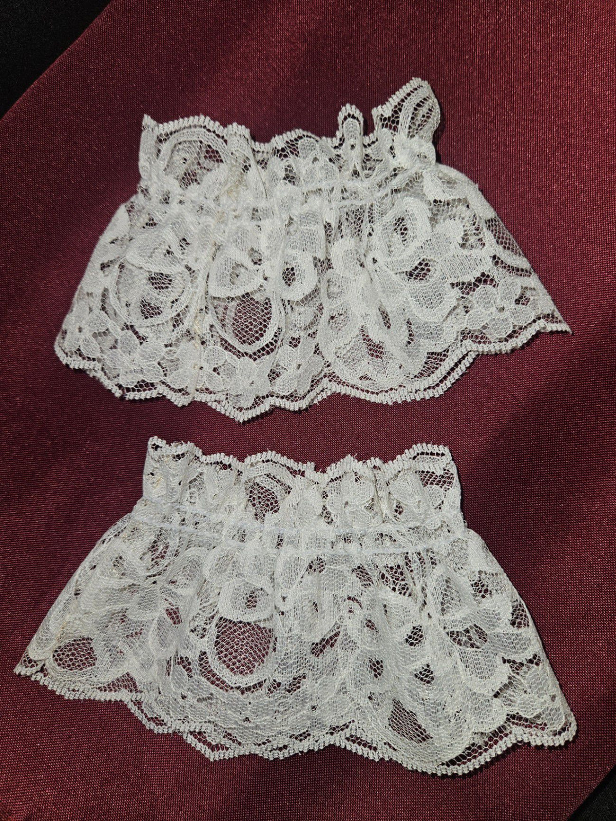 The Custom Cuffs, Lacy Wrist Cuffs, XL / 8", Polyester Lace