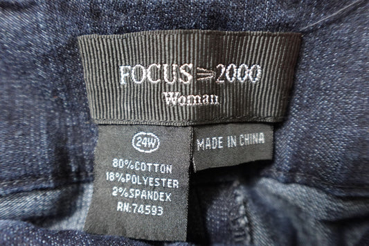 Focus 2000, Pants, 24W, Cotton blend