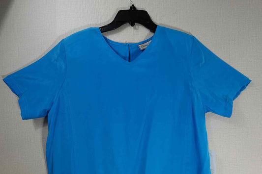 Diane Gilman, New Vintage short sleeve top, L, Silk
