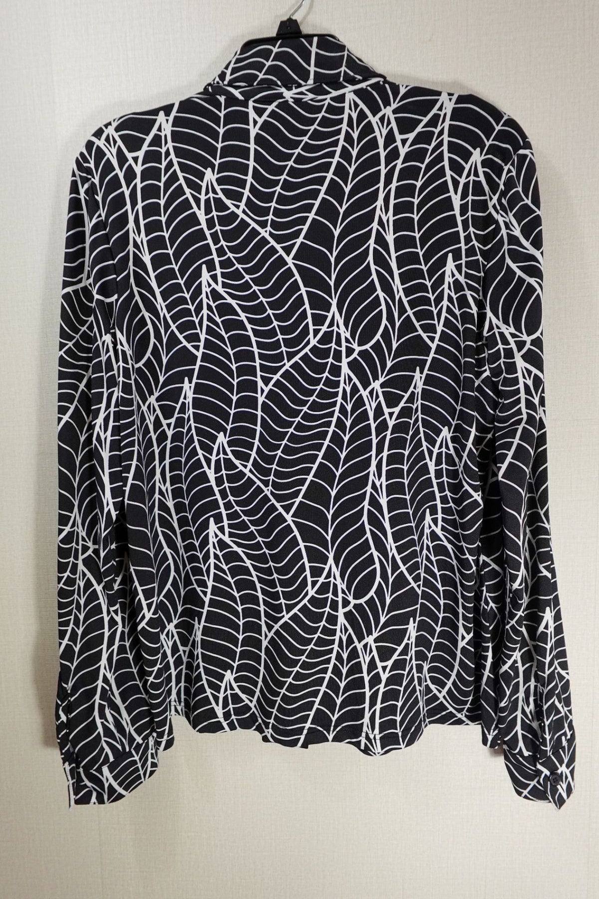 Diane Gilman, Vintage Long Sleeves Top, L, polyester, Spandex