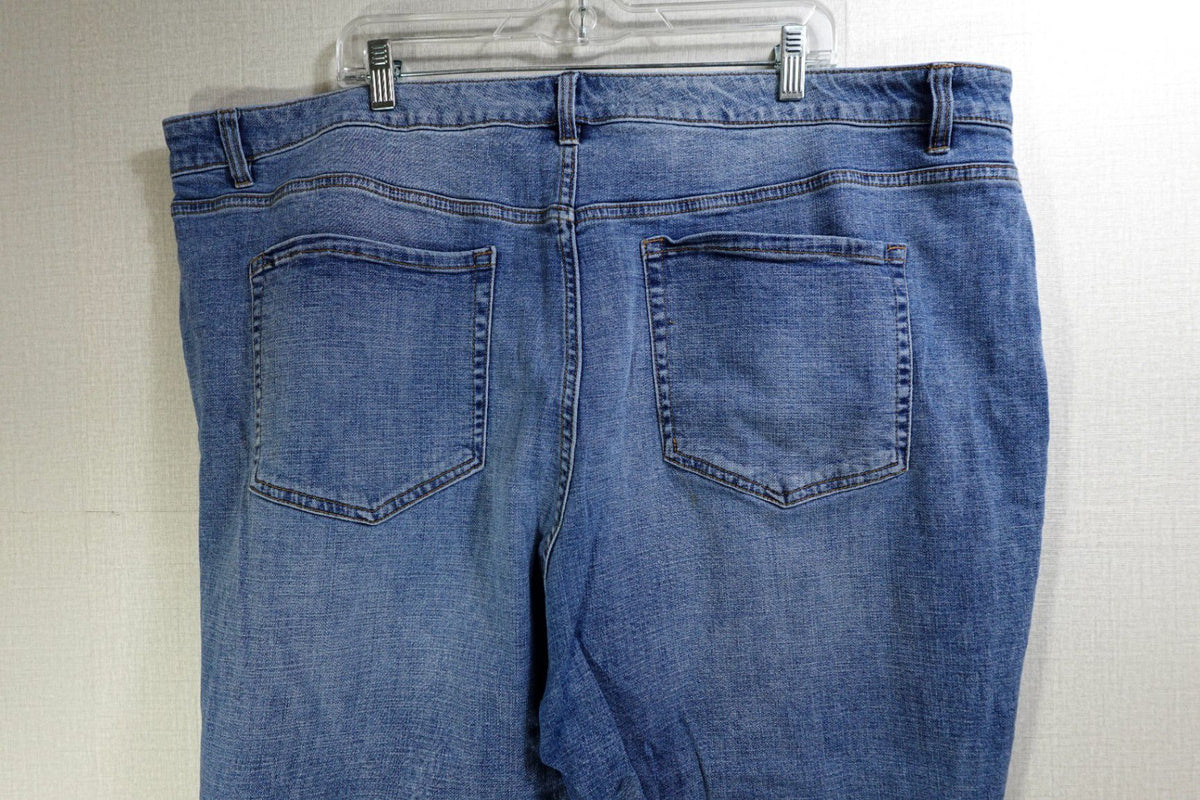 Lane Bryant, Jeans staight, 24, Cotton, spandex
