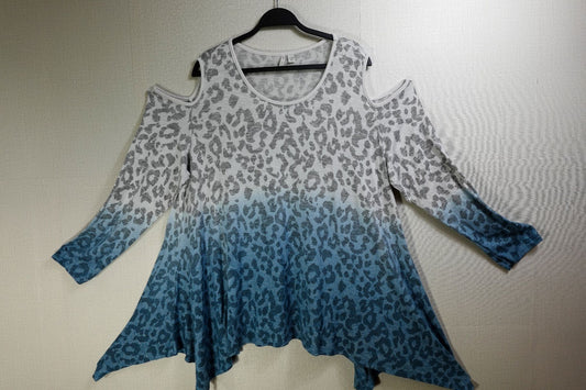 Cato, Long Sleeves Top, 22/24W, Rayon, polyester, spandex