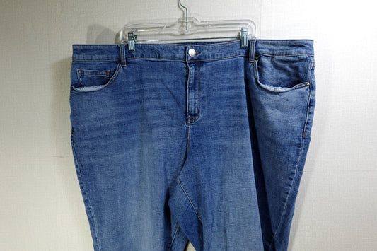 Lane Bryant, Jeans staight, 24, Cotton, spandex