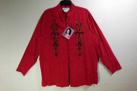 Diane Von Furstenberg, New Vintage Long Sleeves Top, L, Silk