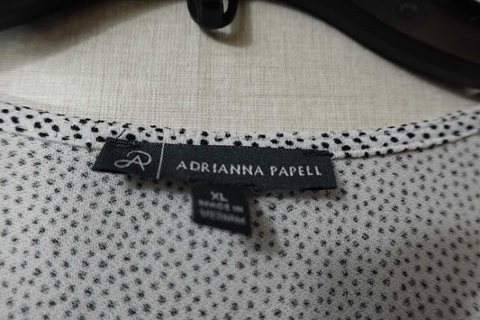 Adrianna Papell, Short Sleeved Top, XL, Polyester