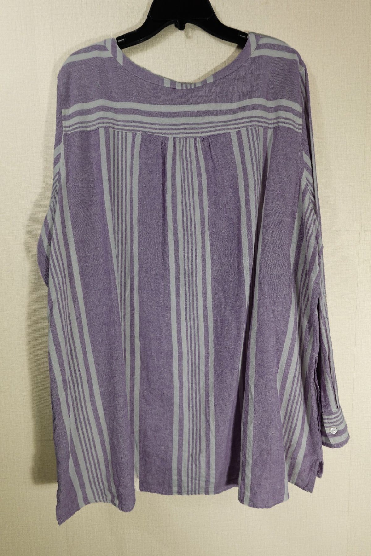 D&CO, 3/4 Sleeve Top, 2X, Linen, viscose