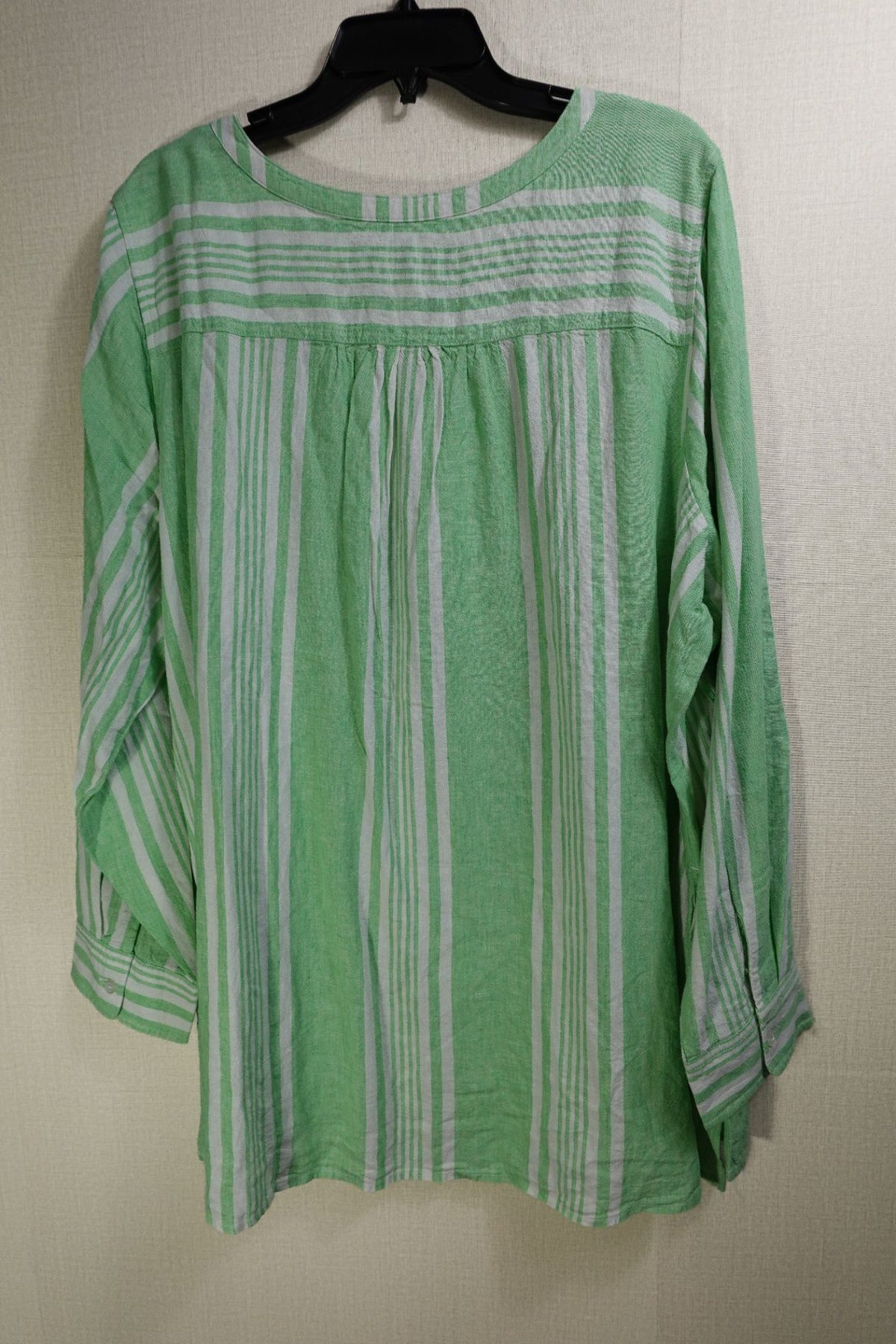 D&CO, 3/4 Sleeve Top, 2X, Linen, viscose
