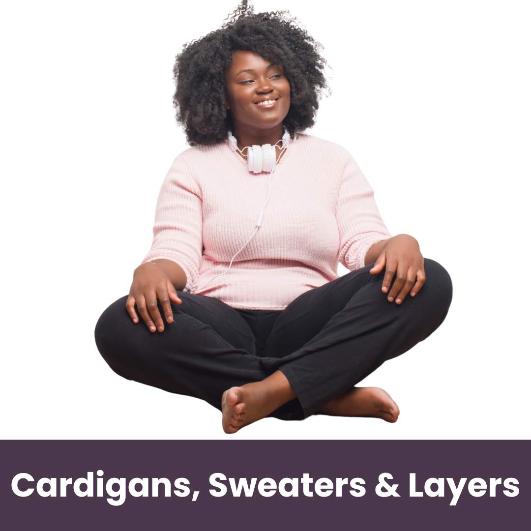 women with afro wearing cozy hoodie and headphones