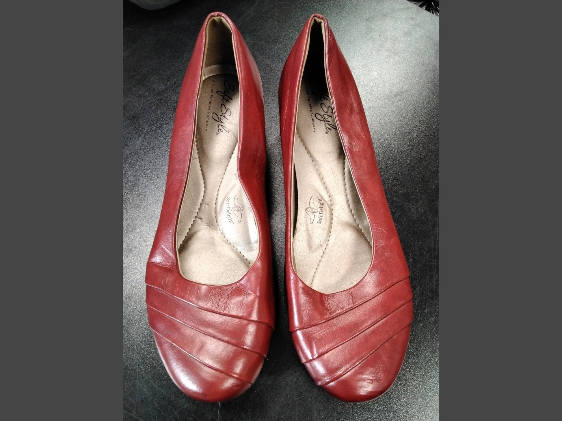 Soft Style (Hush Puppy), Red, Ballet Flats 8.5