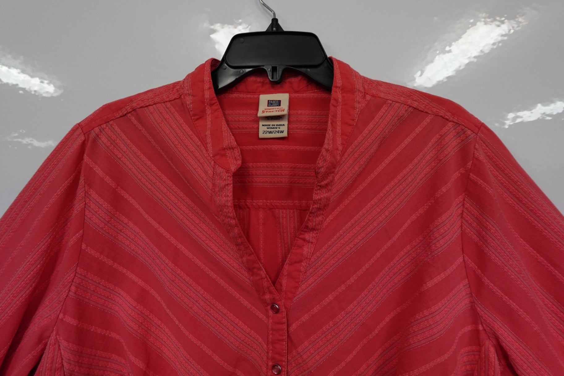 Faded Glory, Button-Up Shirt, 22w/24w