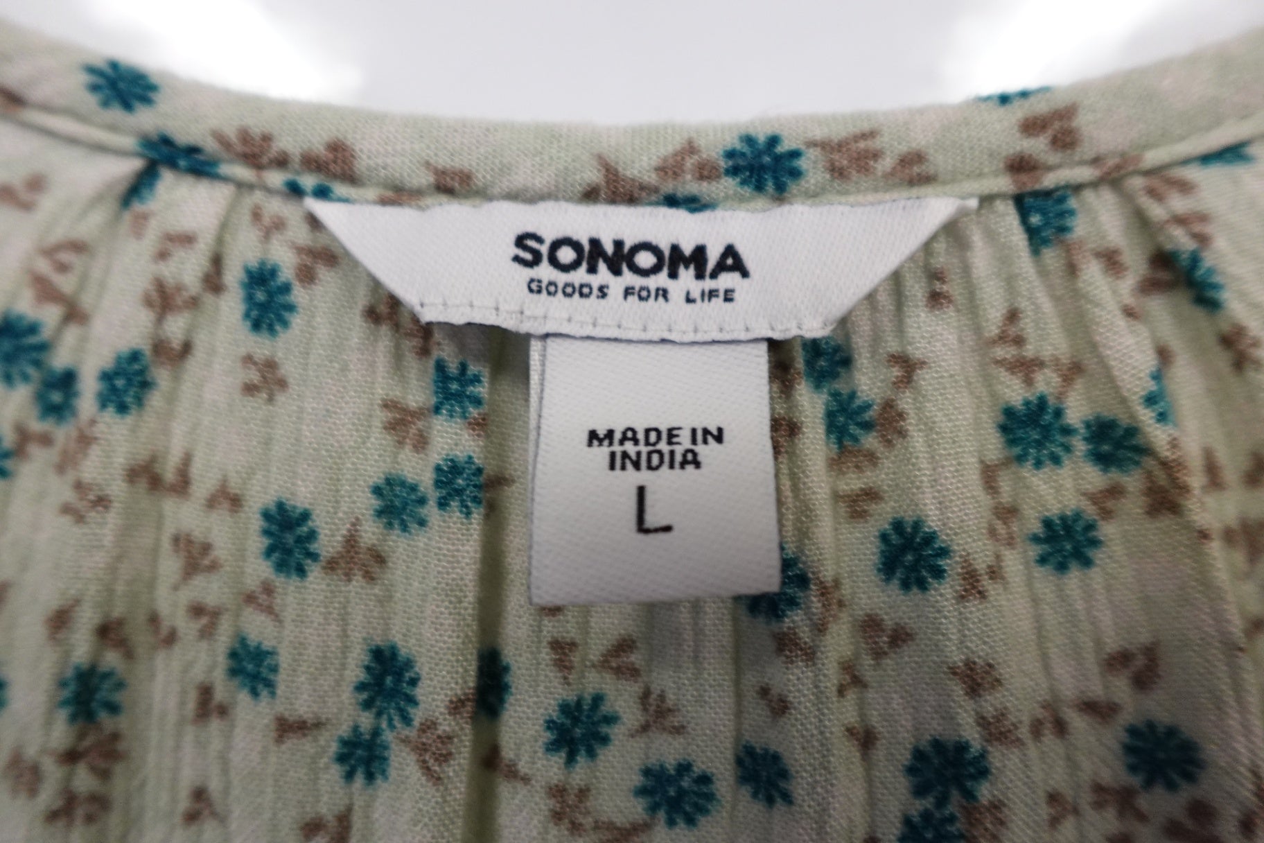 Sonoma 23595, 3/4 Sleeve Blouse, Large