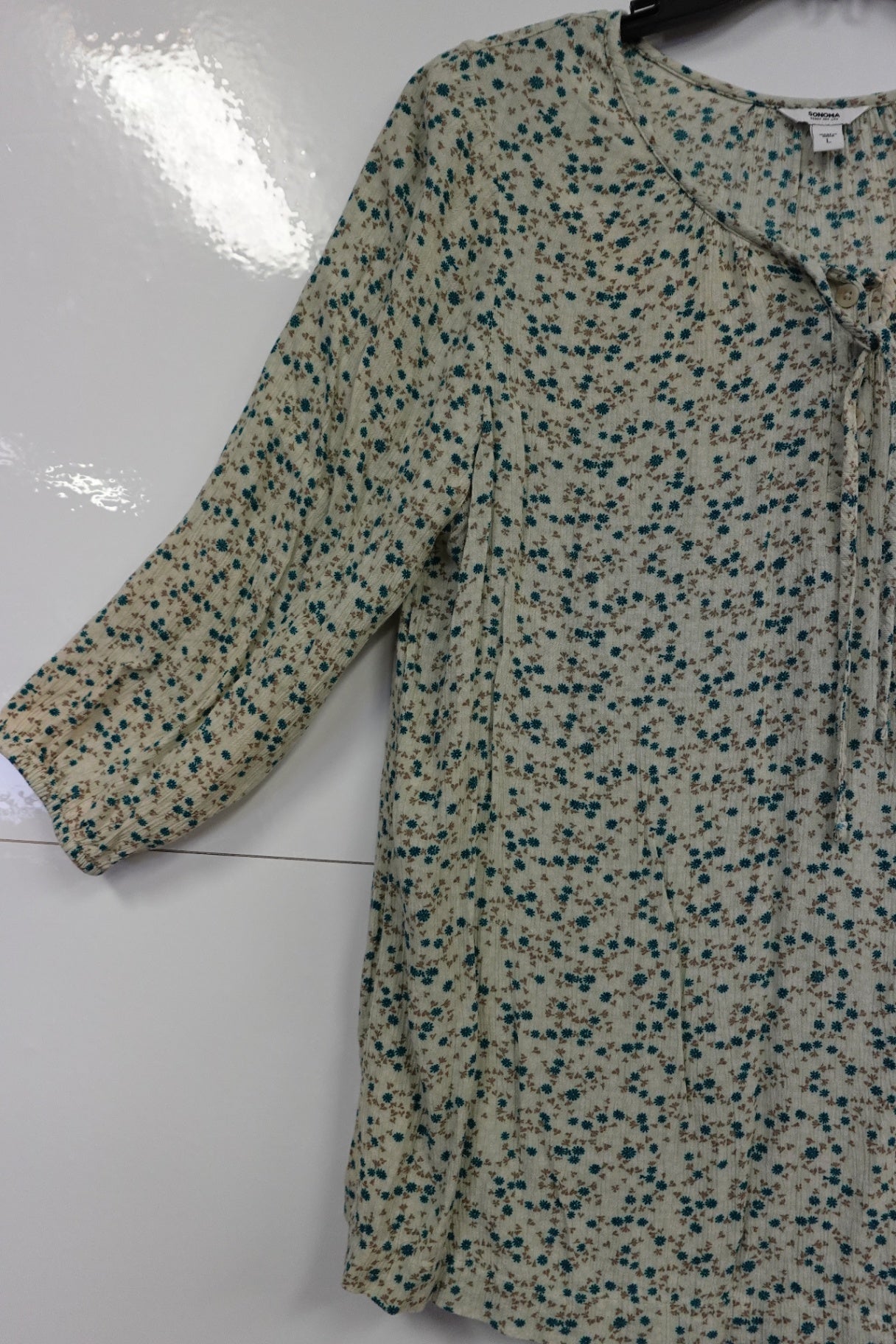 Sonoma 23595, 3/4 Sleeve Blouse, Large