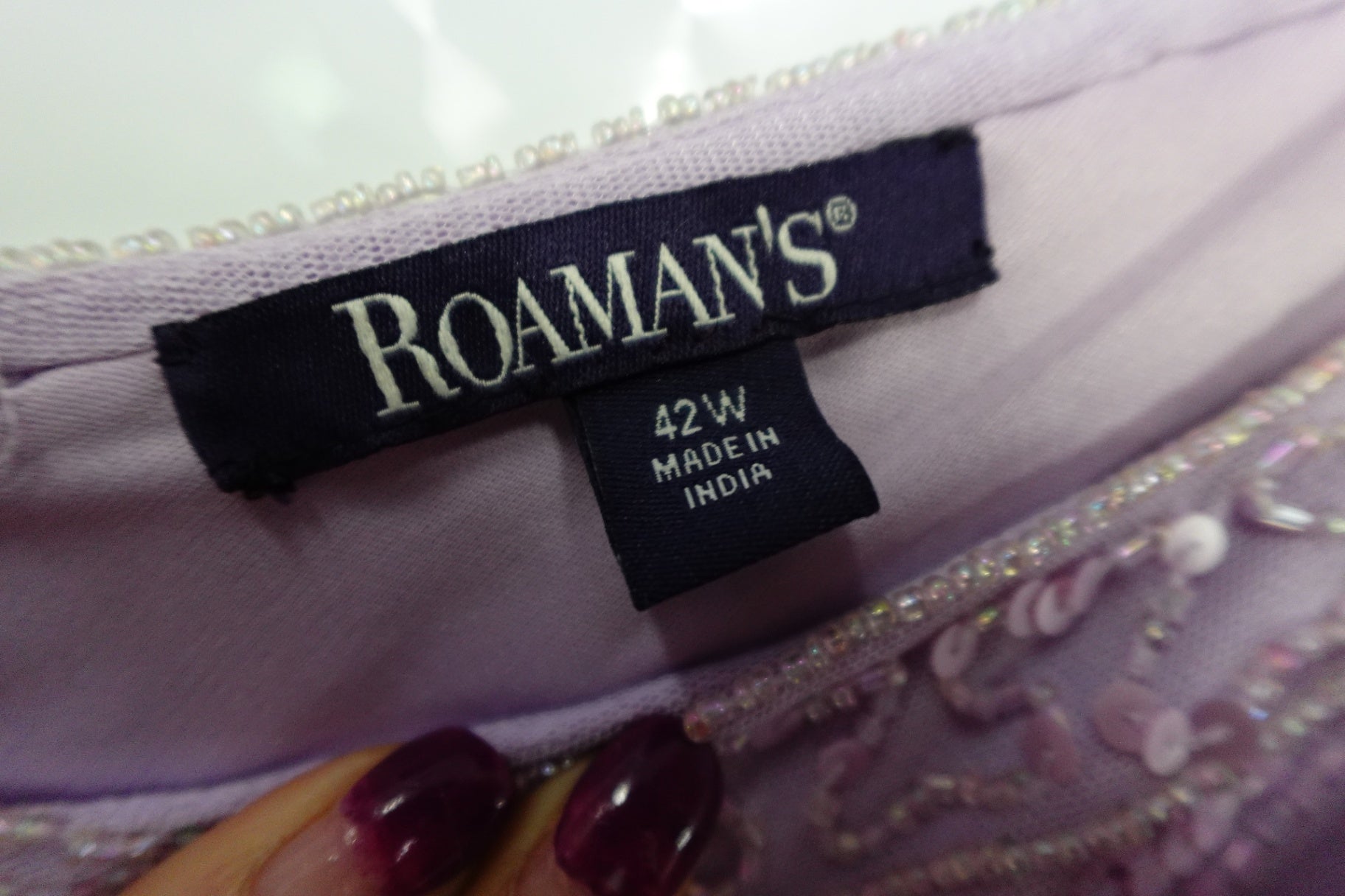 Roamans, Beaded Formal Gown, 42W