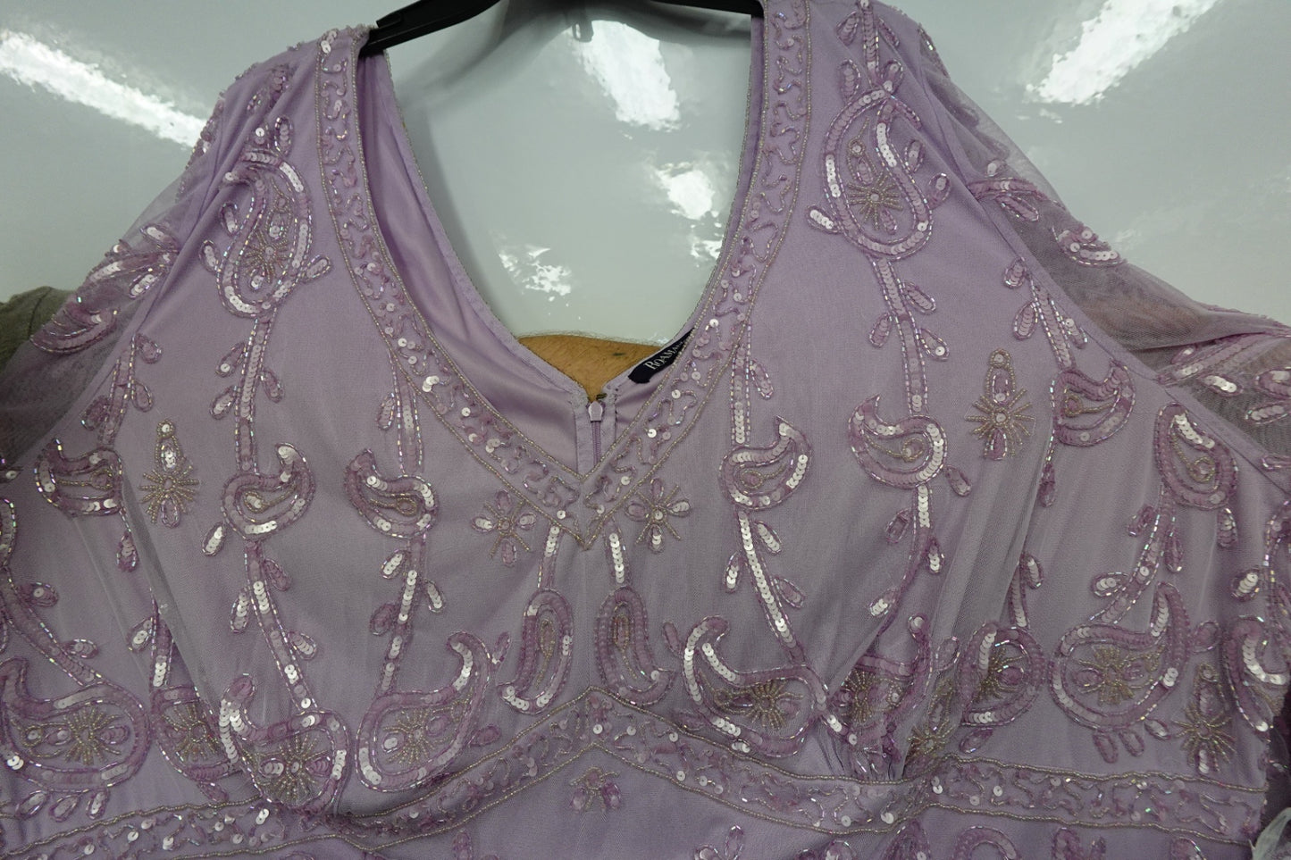 Roamans, Beaded Formal Gown, 42W