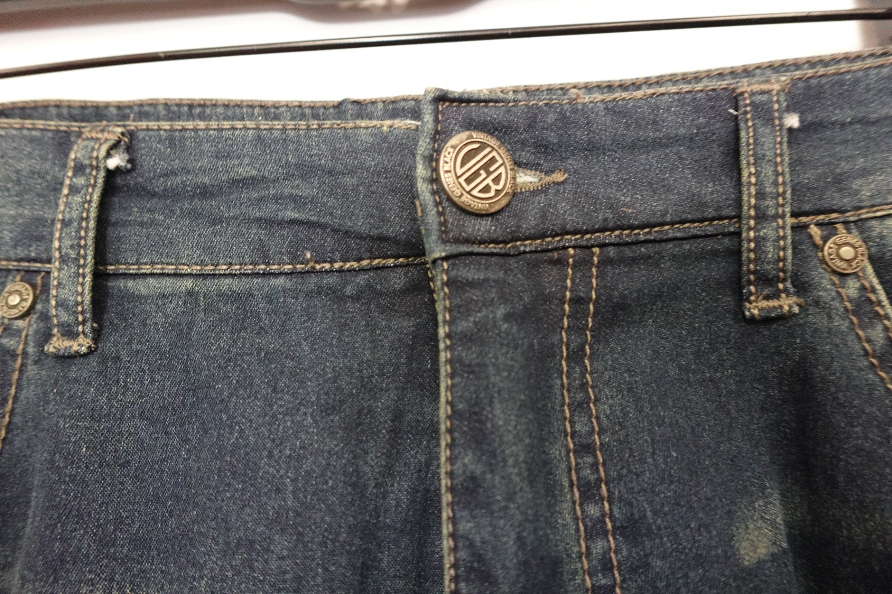 Vintage Genes Black, Jeans Shorts, L/XL (38in Waist)