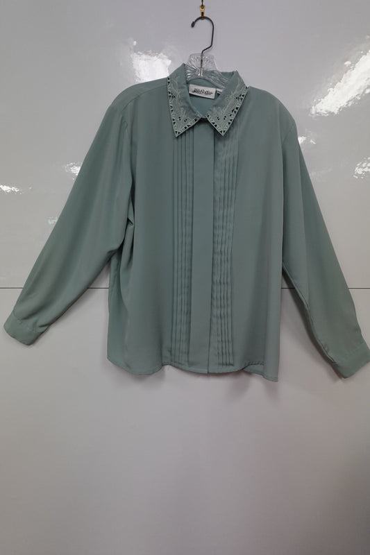 Yves St. Clair, Vinatge Long Sleeve Blouse, 18