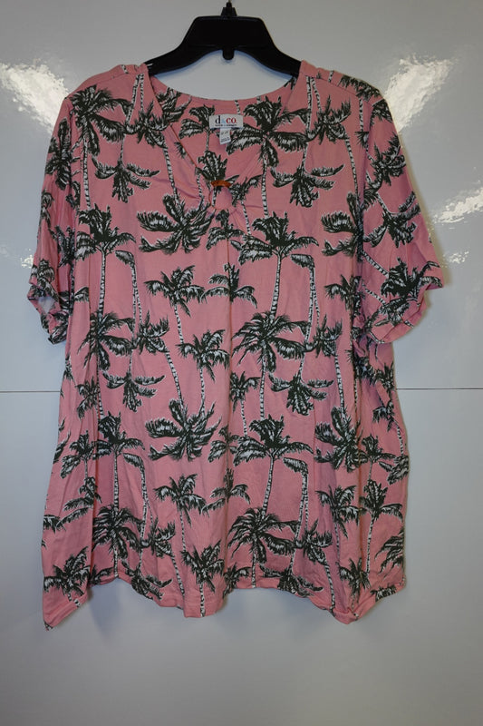 d&co., Short Sleeve Top, 3X