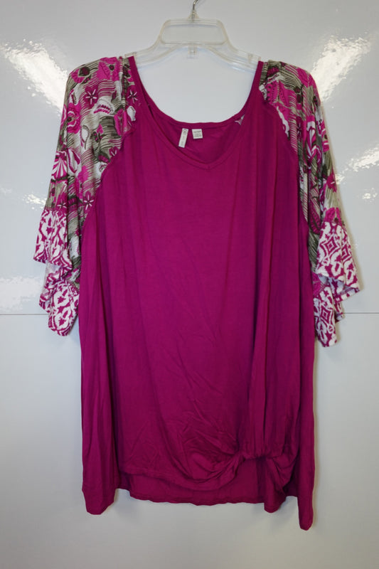Cato, 3/4 Sleeve Top, 26/28W