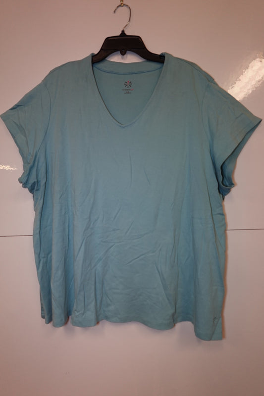 Isaac Mizrahi Live, Short Sleeves Top, 4X