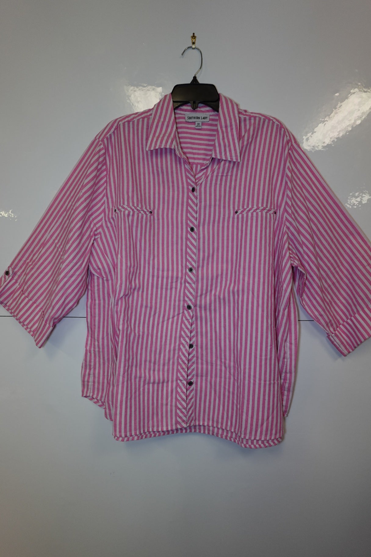 Southern Lady, 3/4 sleeve Top, 3X