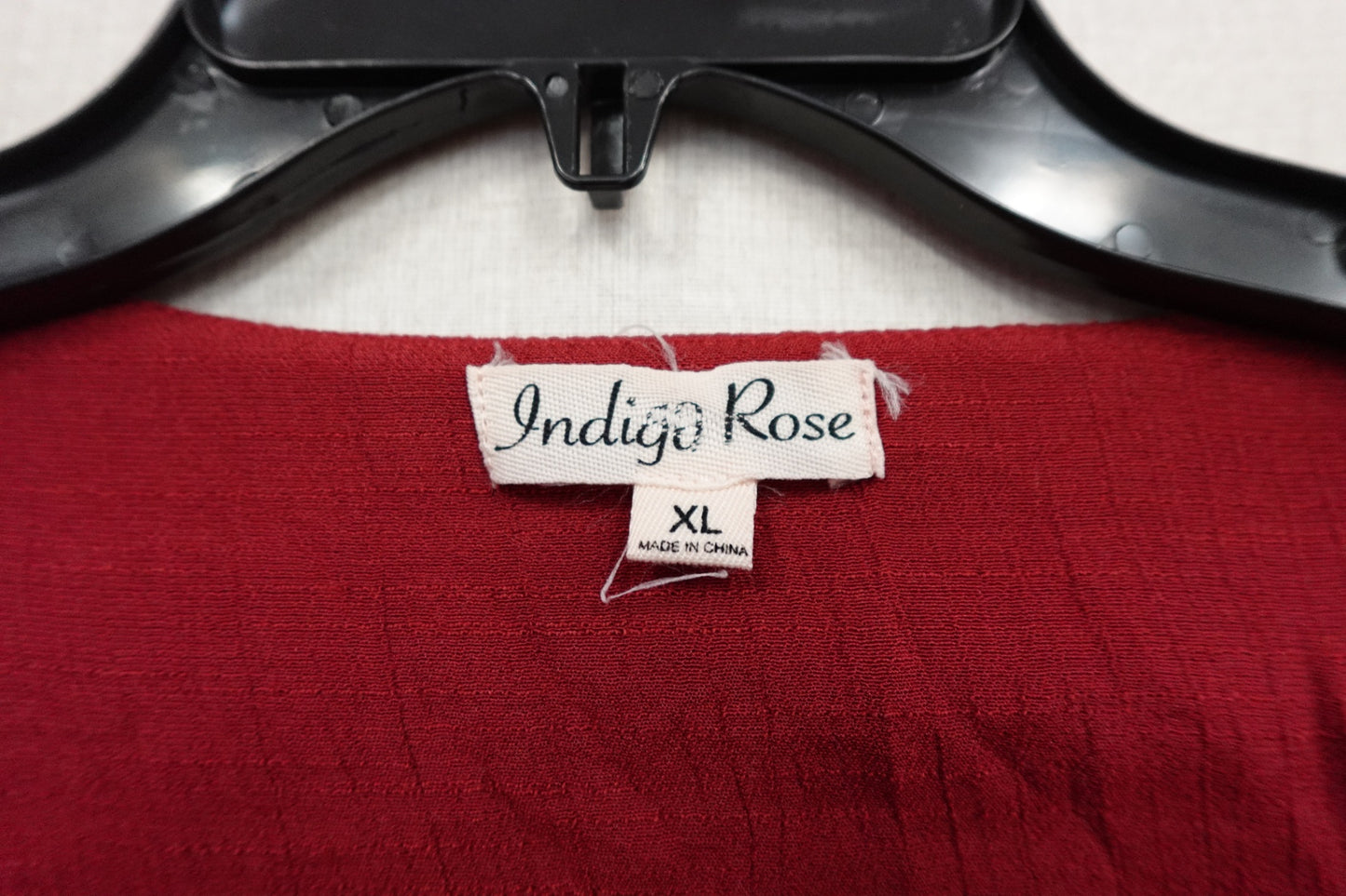 Indigo Rose, 3/4 Sleeve Top, XL