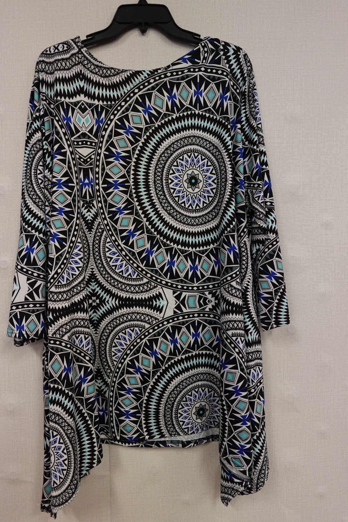 white mark, 3/4 Sleeve Top, 4XL