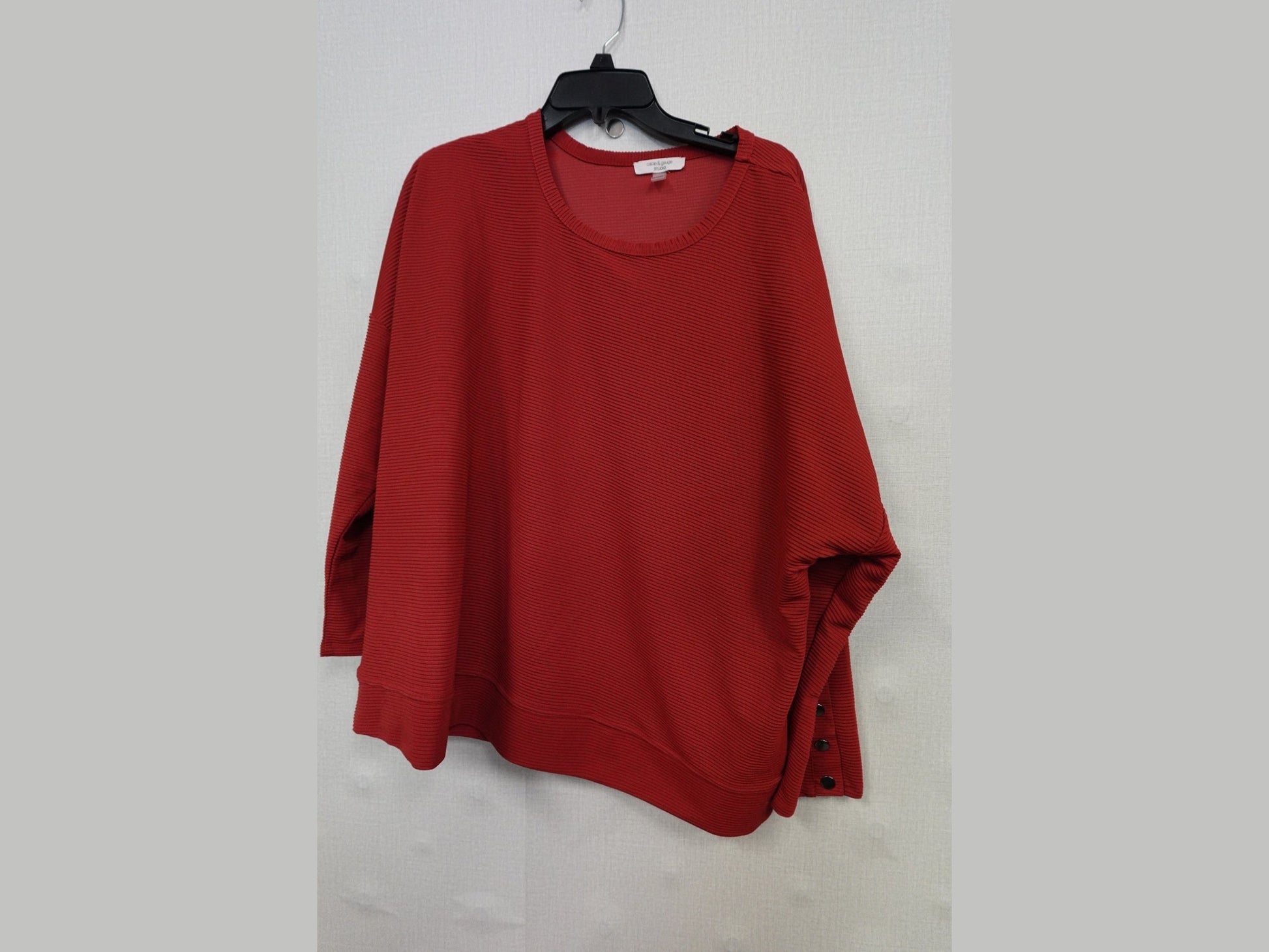 Cable and gauge, Long Sleeves Top, 2X