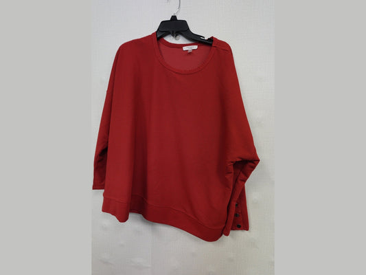 Cable and gauge, Long Sleeves Top, 2X