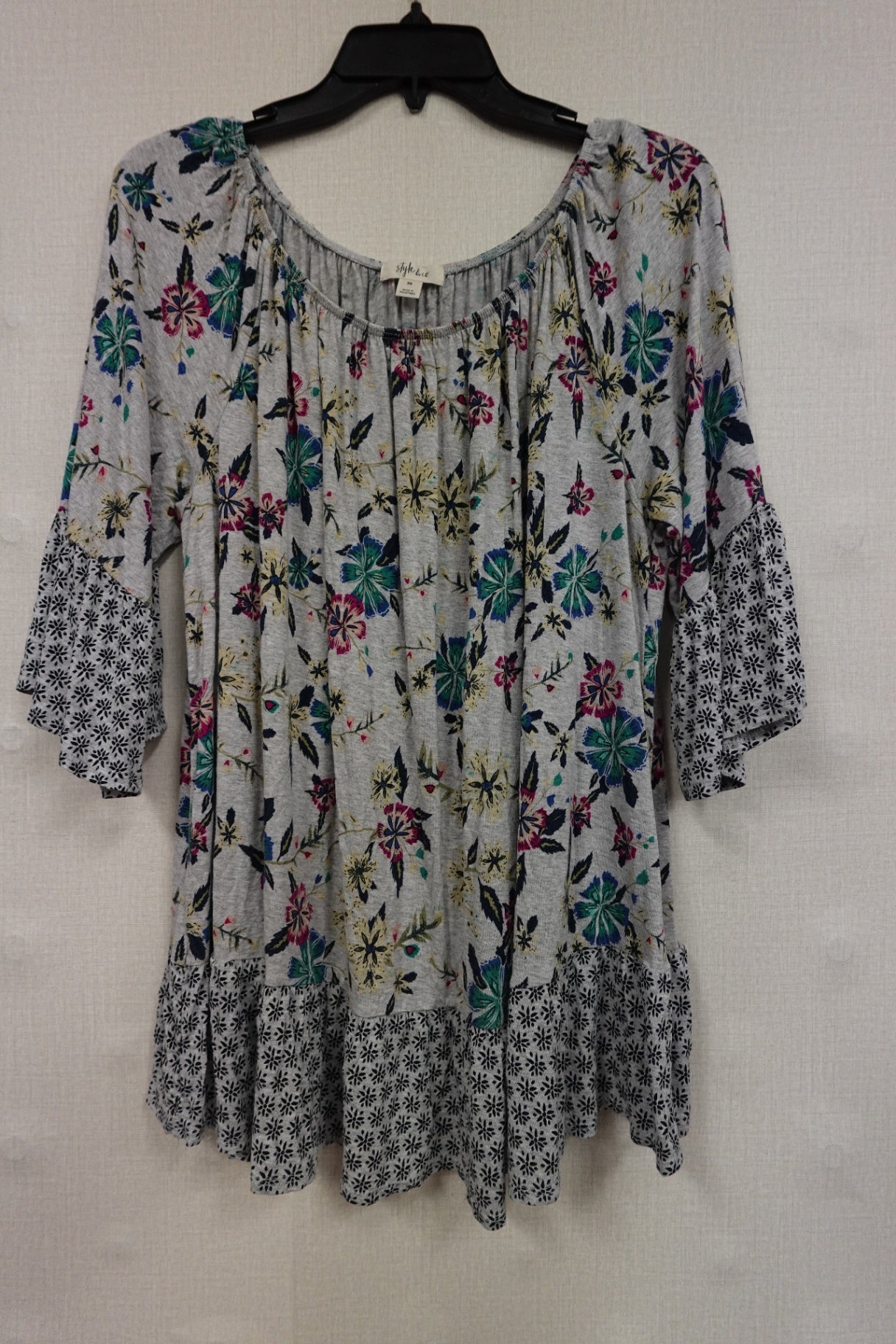 Style & Co., 3/4 SLEEVE TOP, 2X