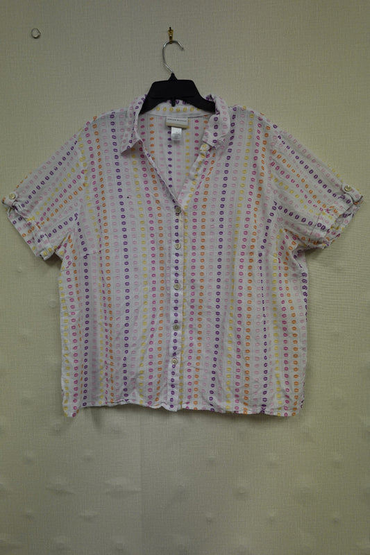 Alfred Dunner, Short Sleeves Top, 2X