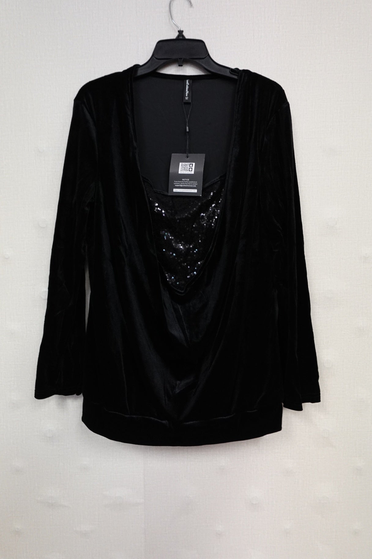 just fashion now,long sleeve top, 2X