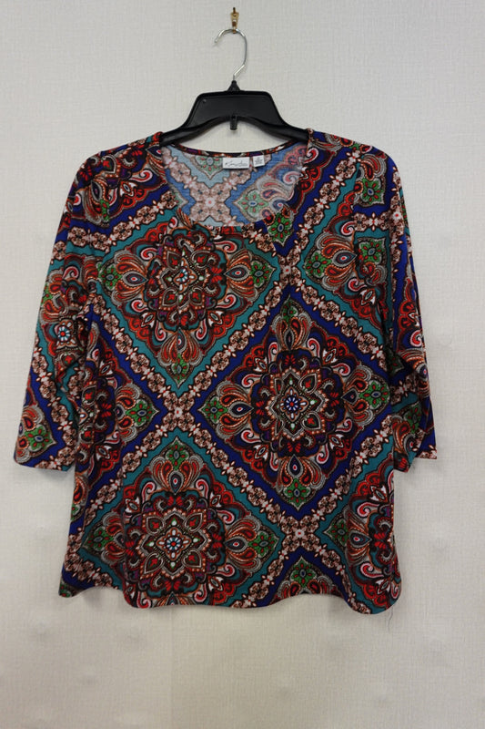 Kim Rogers, 3/4 SLEEVE TOP, XL (1X)
