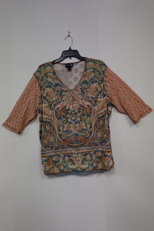 Venzia jeans, 3/4 SLEEVE TOP, 18/20