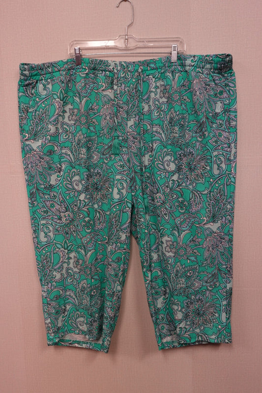 Belle Beach, Cropped Pants, 4X