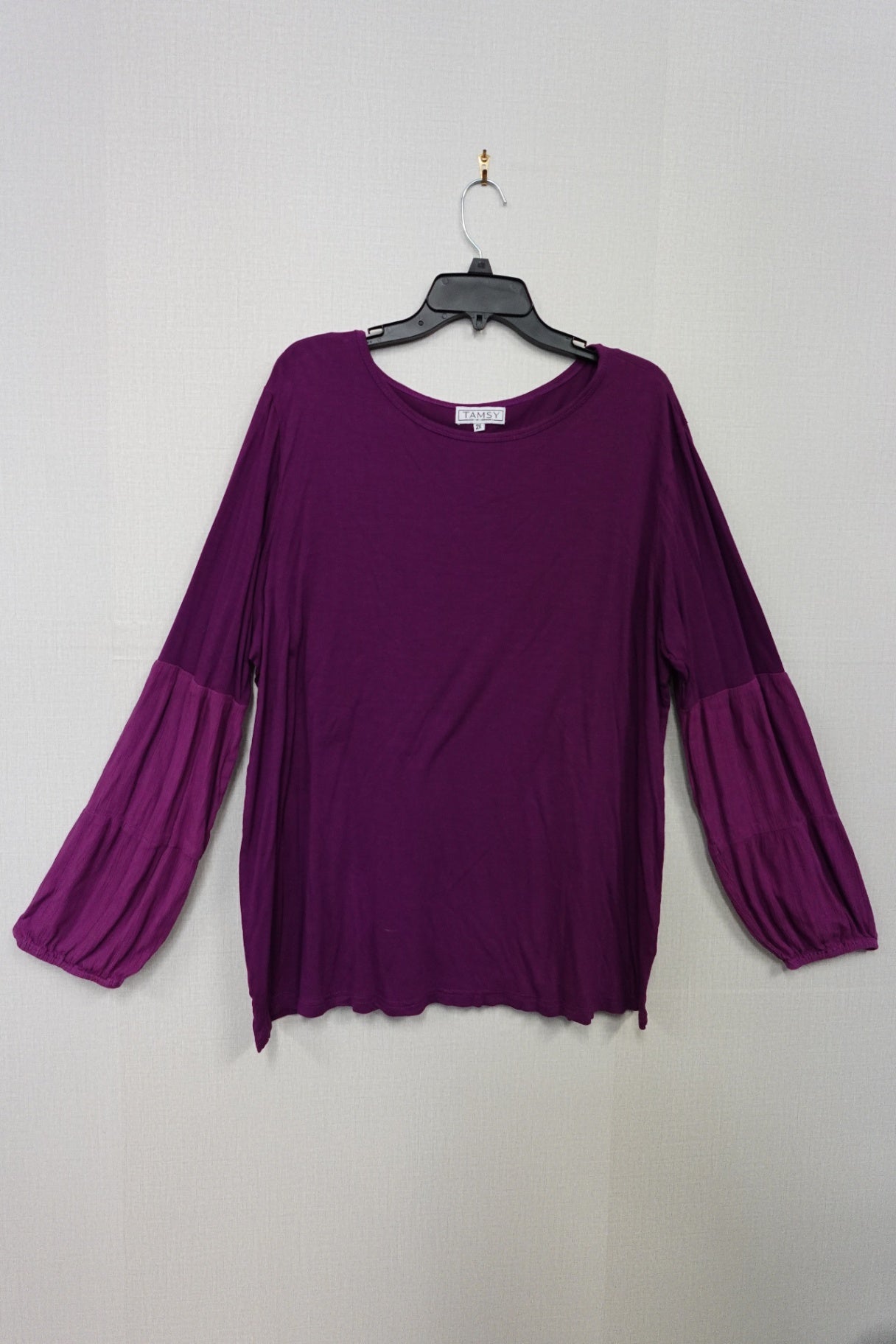 TAMSY, Long Sleeves Top, 2X