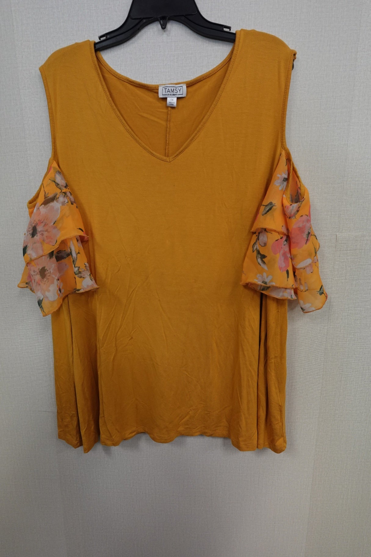 TAMSY, Short Sleeves Top, XL/2X (1X)