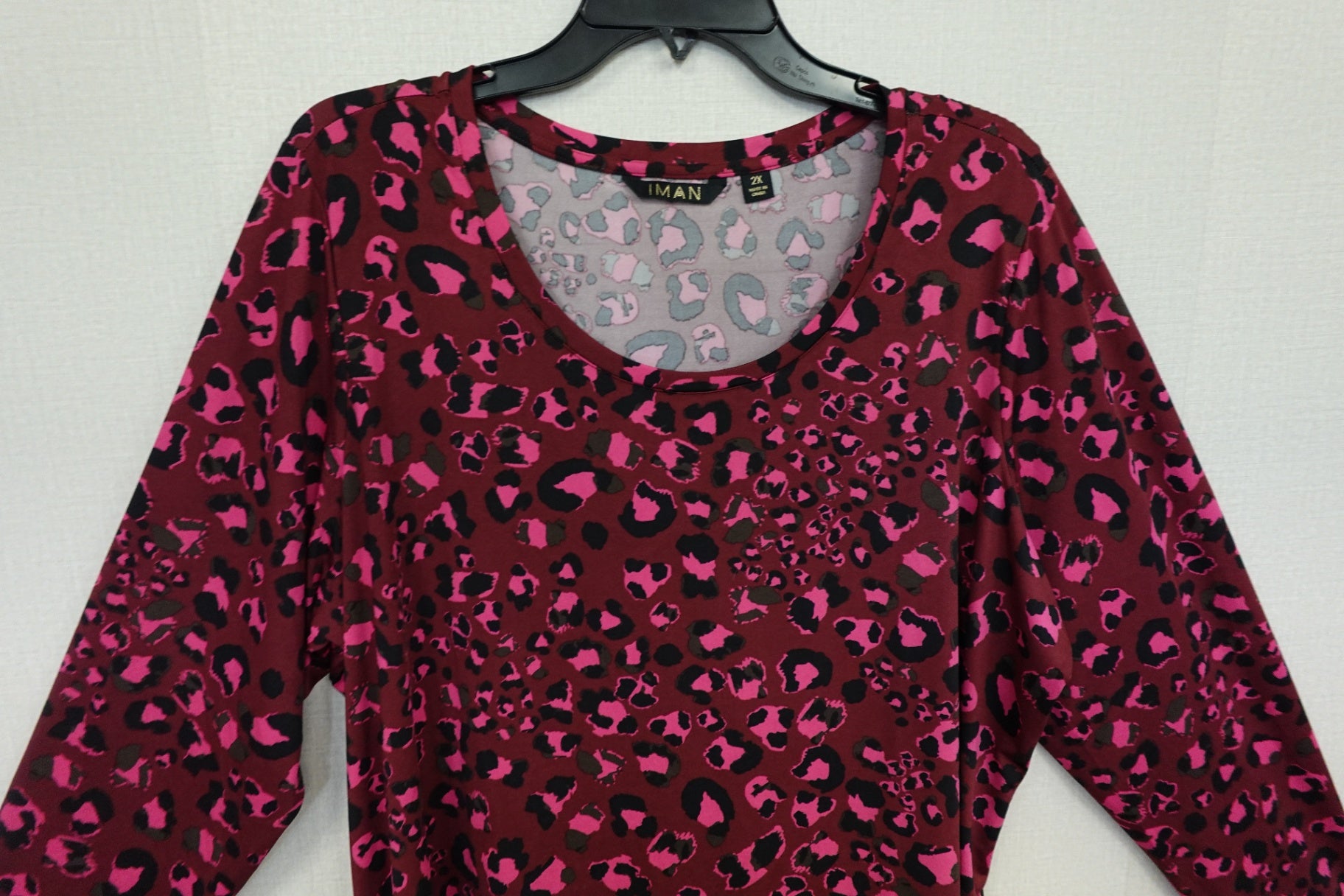 IMAN, Long Sleeves Top, 2X
