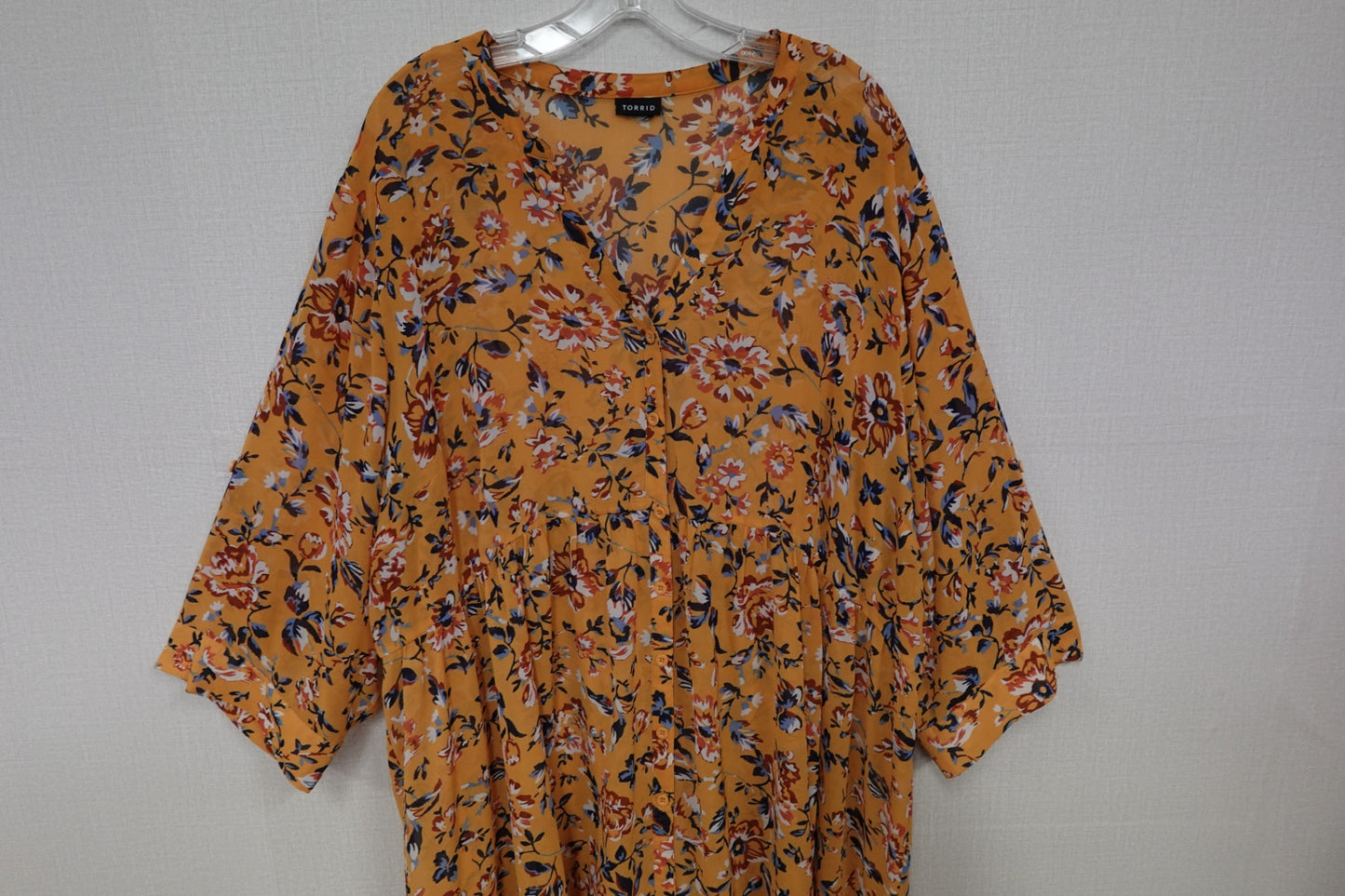 Torrid, 3/4 Sleeve Top, 4X/5X