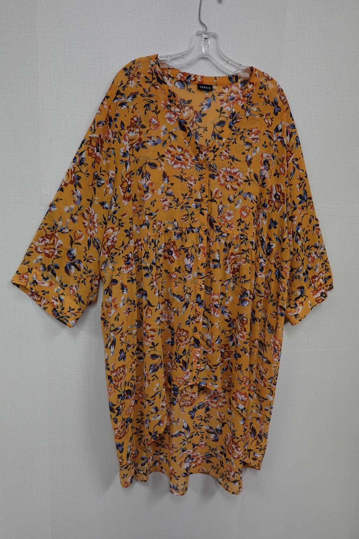 Torrid, 3/4 Sleeve Top, 4X/5X