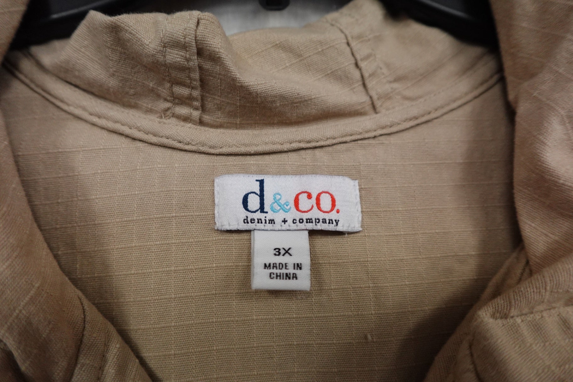 D & Co, Light Jacket, 3X