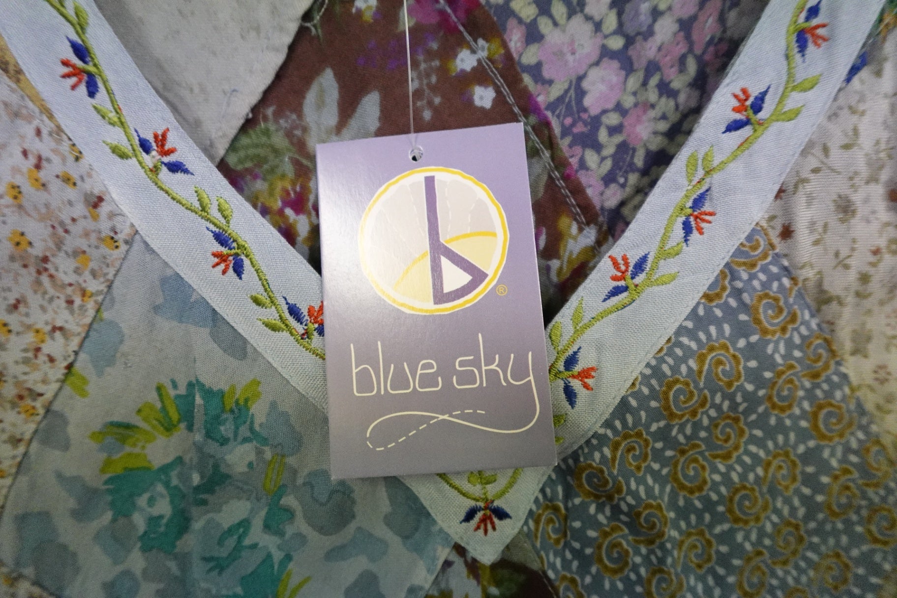 Blue Sky, Sleeveless Top, 2X