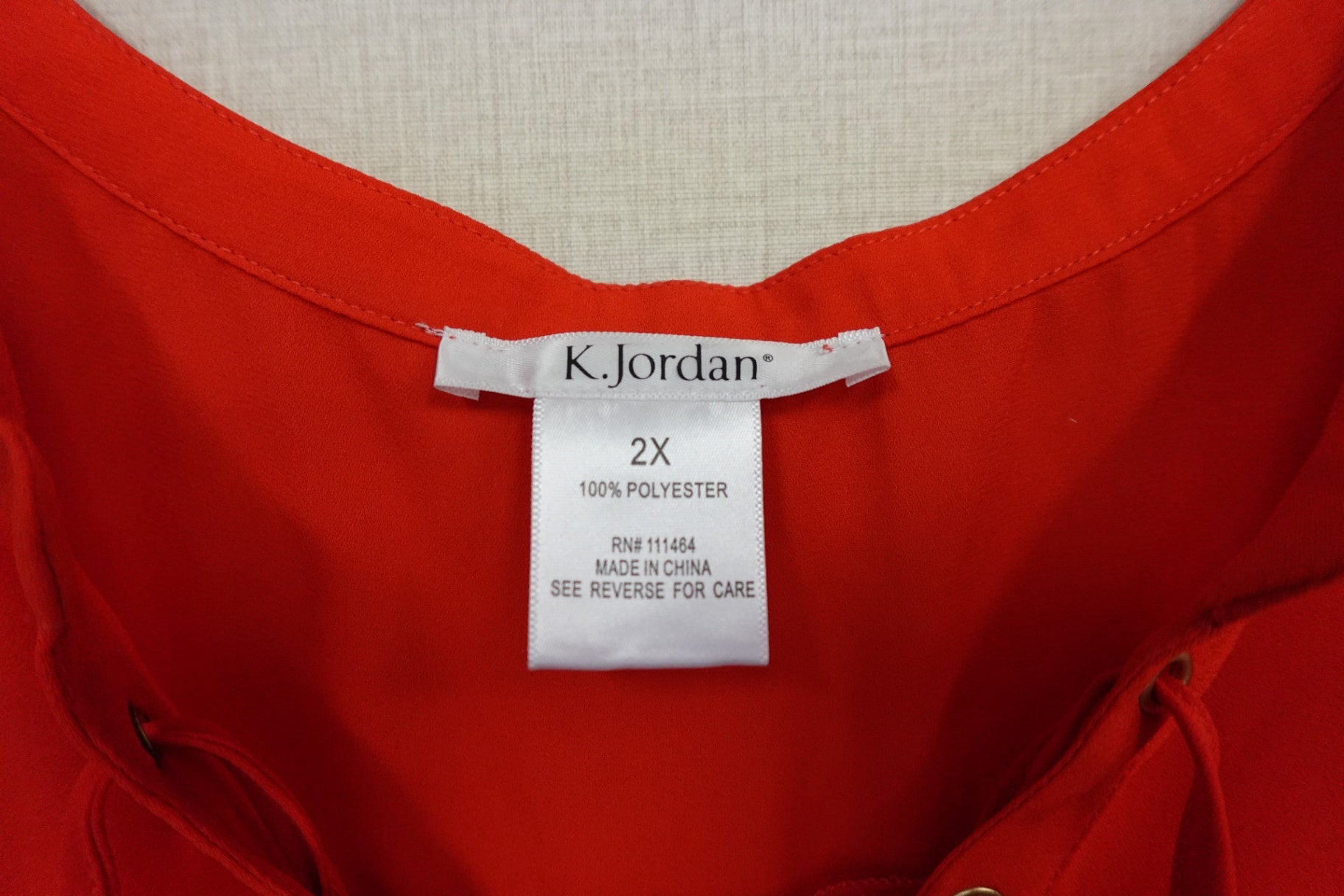 K. Jordan, Long Sleeves Top, 2X