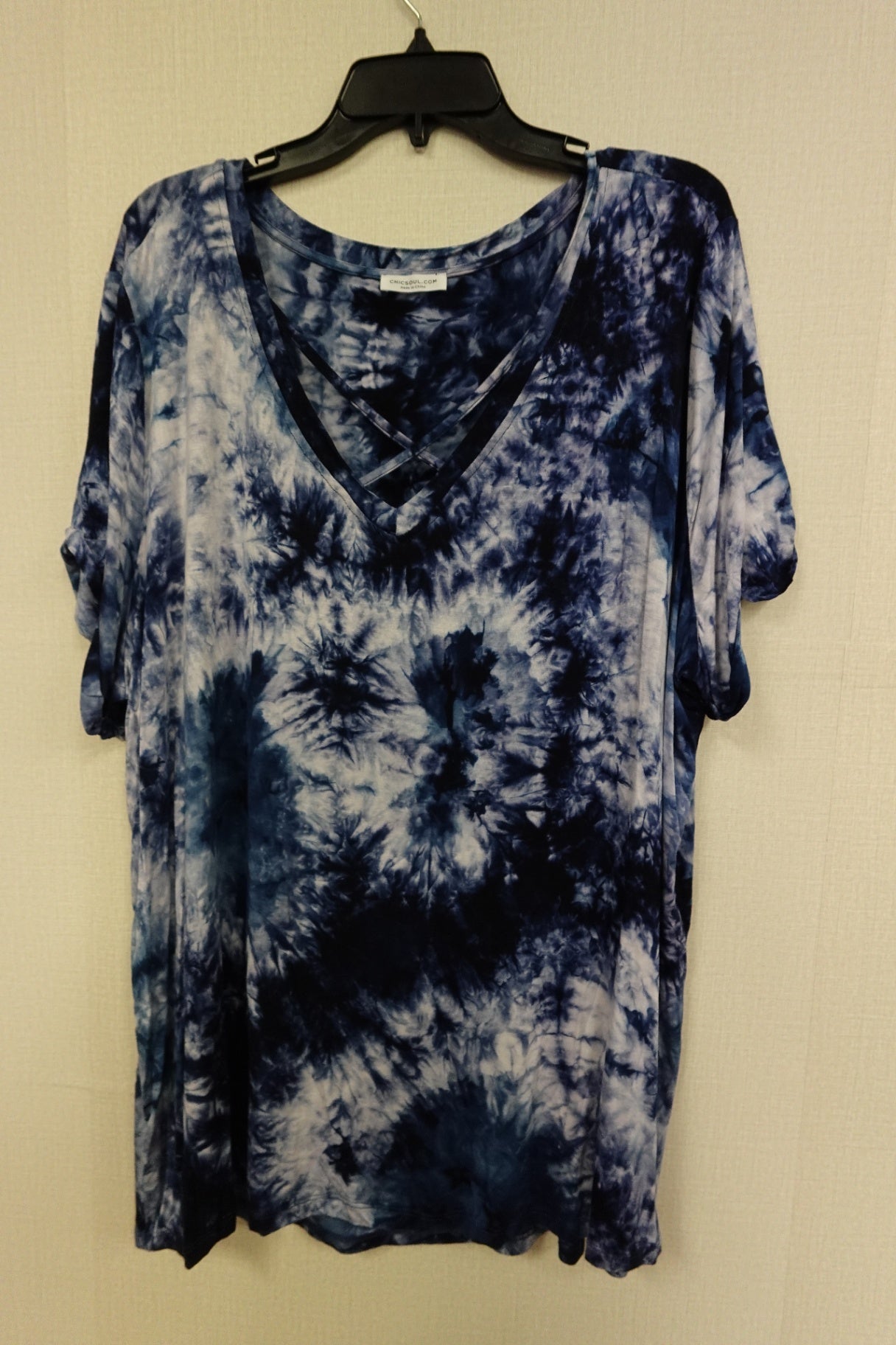 chic soul, Short Sleeves Top, 2X