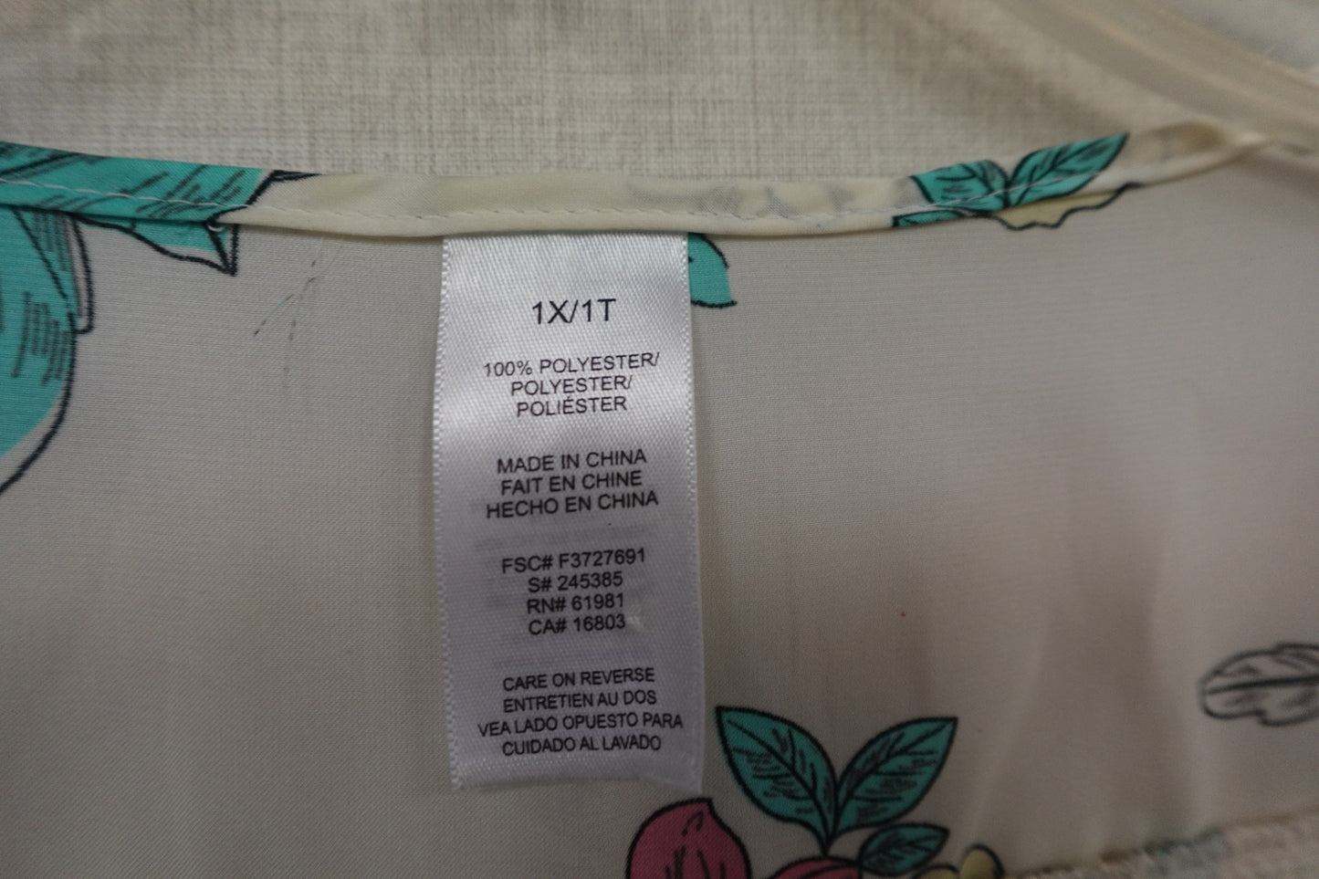 Unknown, SHORT SLEEVED TOP, XL/2X (1X)