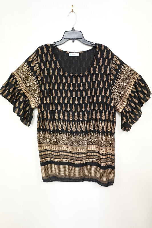 Lapogee, 3/4 SLEEVE TOP, 3X