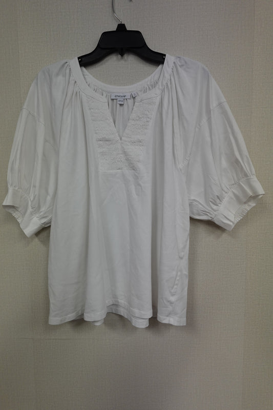 chico's, SHORT SLEEVED TOP, XL