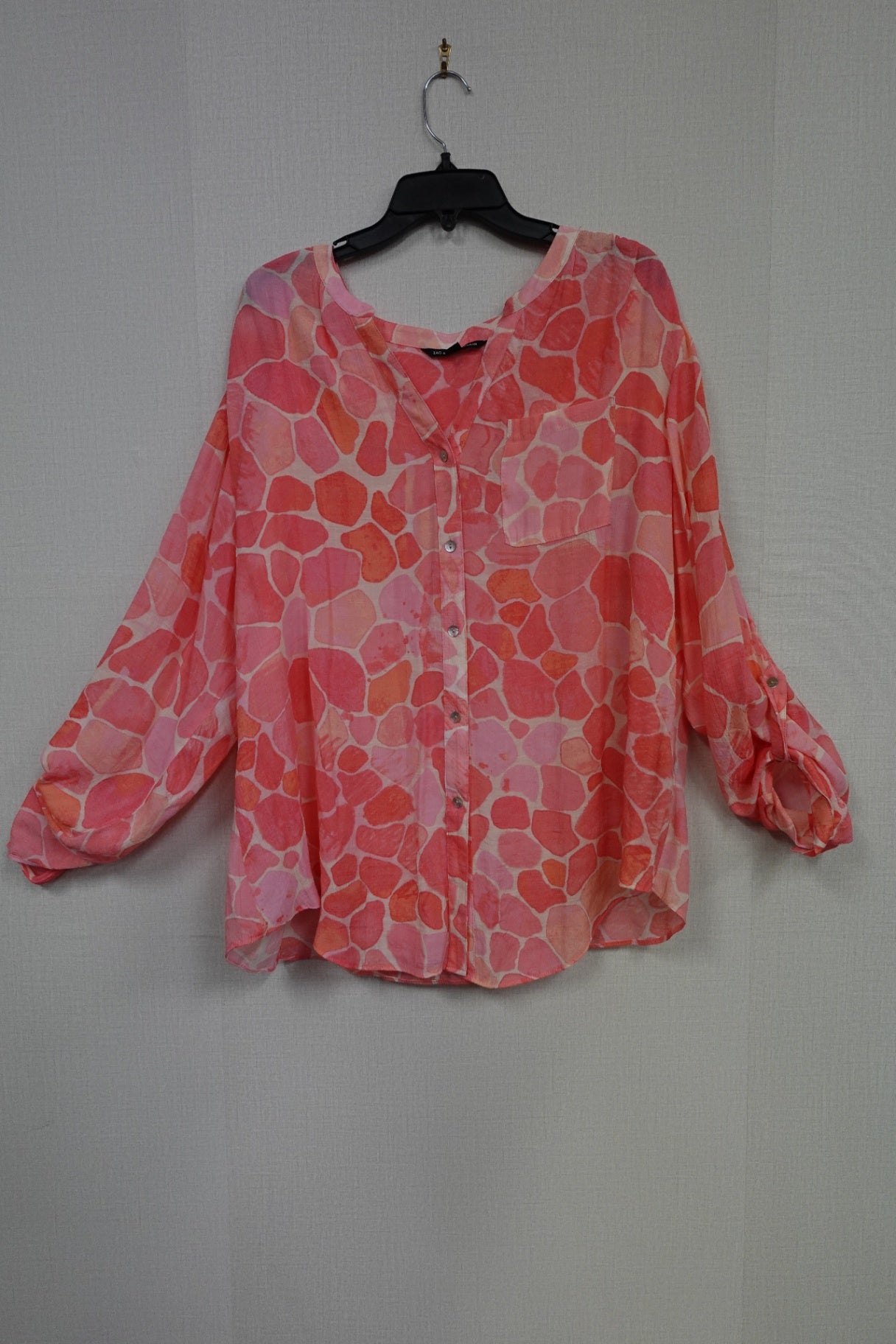 Zac & Rachel, Long Sleeves Top, 2X