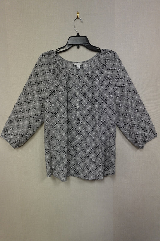 Croft and barrow, 3/4 SLEEVE TOP, XL